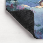WINTER-NACHTBlockhaus durch SHARON SHARPE Mousepad (Ecke)