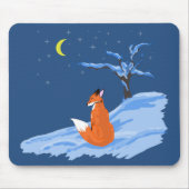 Winter-NachtFox Mousepad (Vorne)