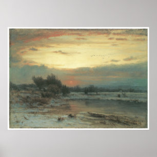 Winter, Nah vom Tag (Winter Sky), 1866 Poster
