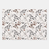 Winter Nature Wildlife Weihnachten Geschenkpapier Set (Vorderseite)