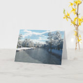 Winter-Nebenfluss (freier Raum) Karte (Gelbe Blume)