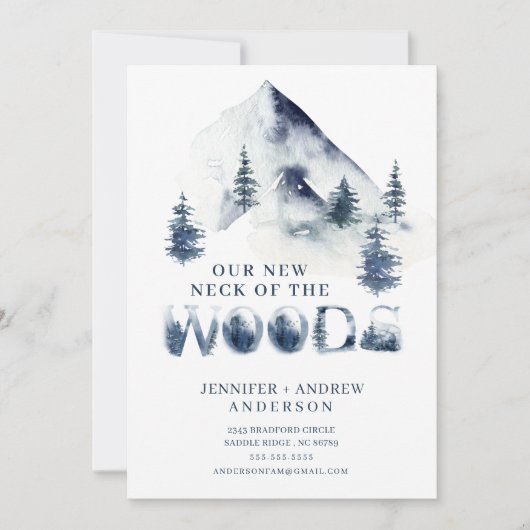 Winter New Neck of the Woods Moving Ankündigung (Vorderseite)