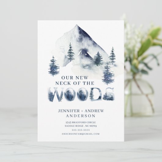 Winter New Neck of the Woods Moving Ankündigung (Stehend Vorderseite)