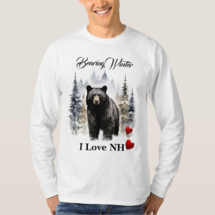 Winter NH Sweatshirt-Anpassungswort T-Shirt
