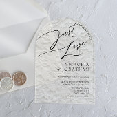 Winter Nichts Extravagant nur Liebe Hochzeit Acryleinladungen