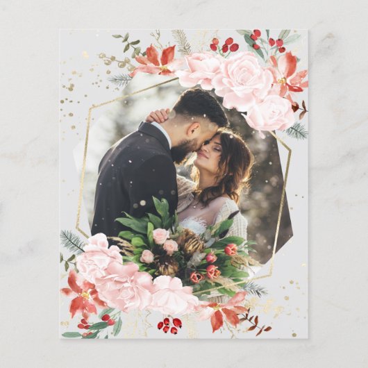 Winter Nichts Extravagant nur Liebe Hochzeitseinla (Rückseite)