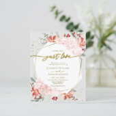 Winter Nichts Extravagant nur Liebe Hochzeitseinla (Stehend Vorderseite)