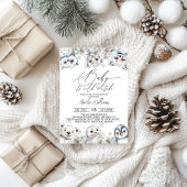 Winter Niedlich Arctic Animals Kinderdusche Einladung