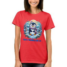 Winter Niedlich Pinguin T - Shirt