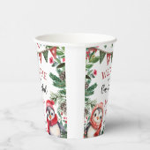 Winter Niedlich Pinguin Weihnachten 1. Geburtstag Pappbecher (Rechts)