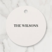 Winter Niedlich Sparrow Illustration Geschenkanhänger (Rückseite)