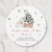 Winter Niedlicher Bären Pop, wenn sie Pop Baby Dus Geschenkanhänger (Vorderseite)