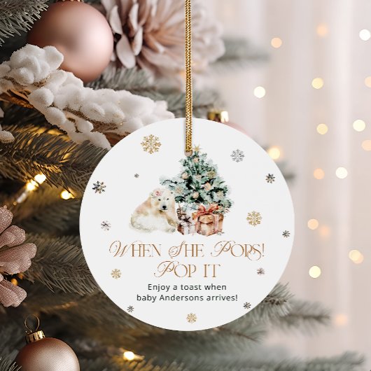 Winter Niedlicher Bären Pop, wenn sie Pop Baby Dus Geschenkanhänger