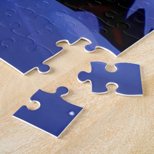 Winter Night Landscape With Snowy Mountains Puzzle (Seite)