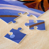 Winter Night Landscape With Snowy Mountains Puzzle (Seite)