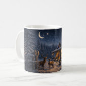 Winter Night Love Cabin – Peaceful  Kaffeetasse (Vorderseite Links)