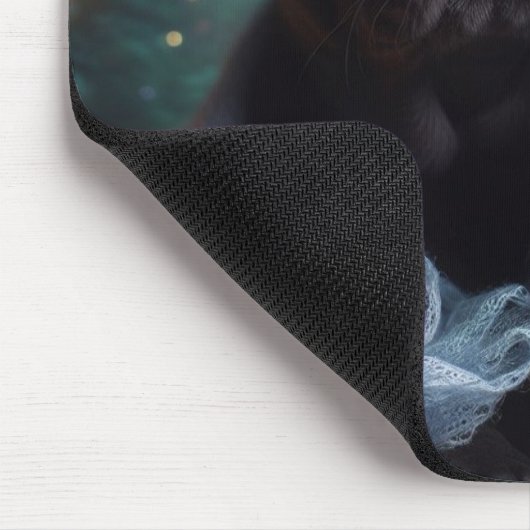 Winter Night Mops Mousepad (Ecke)