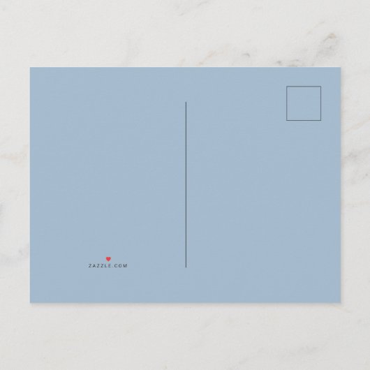 Winter Night Sky Gender Neutral Baby Dusche Einladungspostkarte (Rückseite)