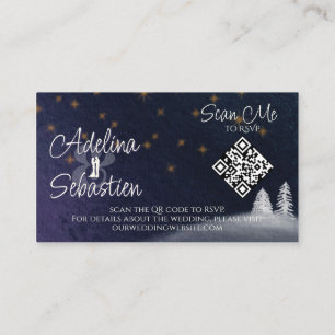 Winter Night Two Foto Online UAWG QR Code Hochzeit Begleitkarte
