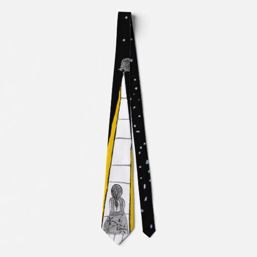 Winter Night Walk Neck Tie Krawatte (Vorderseite)
