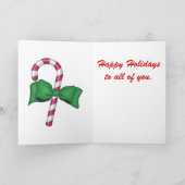 Winter Night Weihnachtskarte Feiertagskarte (Innenseite)