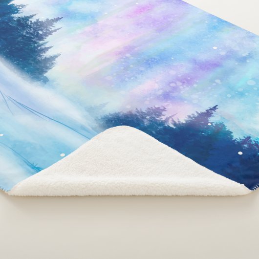 Winter-Nordlicht Sherpadecke (3/4)