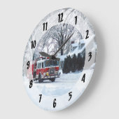 Winter-Notfall Große Wanduhr (Winkel)
