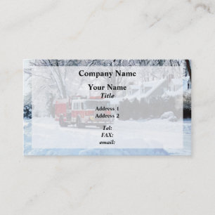 Winter-Notfall Visitenkarte