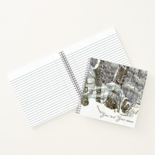 Winter Notizbuch (Innenseite)