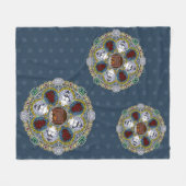 Winter Nouveau Fleece Blanket (Vorderseite (Horizontal))