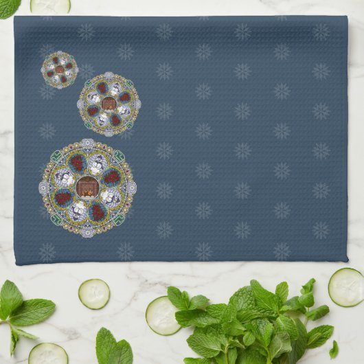 Winter Nouveau Handtuch (Gefaltet)