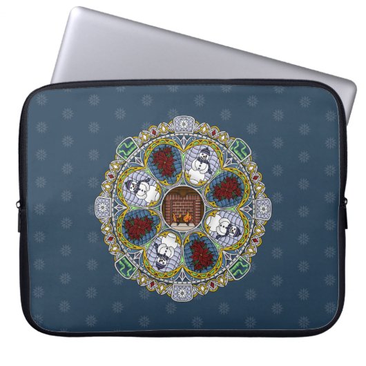 Winter Nouveau Laptop Sleeve (Vorderseite)