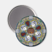 Winter Nouveau Magnet (Vorderseite/Rückseite)