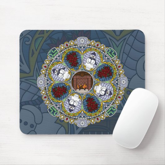 Winter Nouveau Mousepad (Mit Mouse)