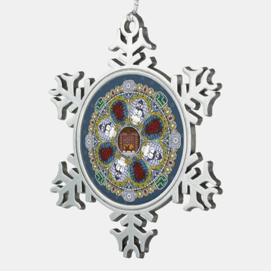 Winter Nouveau Premium Ornament (Rechts)