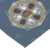 Winter Nouveau Table Runner Kurzer Tischläufer (Ecke)