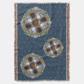 Winter Nouveau Throw Blanket Decke (Vorderseite Vertikal)