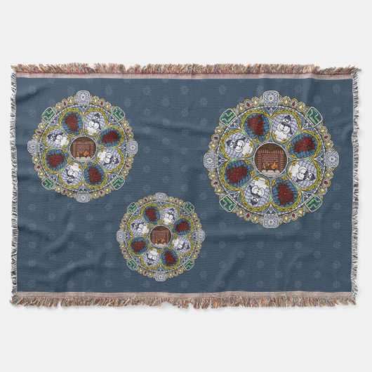 Winter Nouveau Throw Blanket Decke (Vorderseite)
