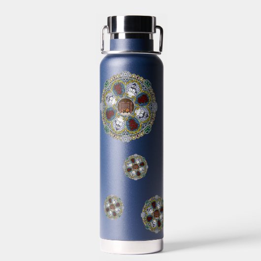 Winter Nouveau Trinkflasche (Rückseite)