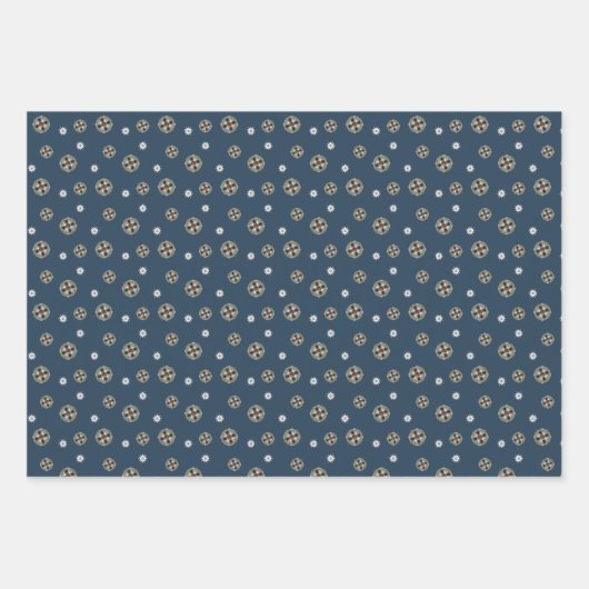 Winter Nouveau Wrapping Paper Set Geschenkpapier Set (Vorderseite 3)
