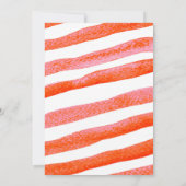 Winter Nutcracker Babydusche Einladung Rot (Rückseite)