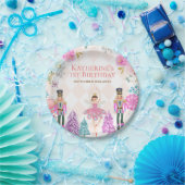 Winter Nutcracker Land der Süßigkeiten 1. Geburtst Pappteller (Party)