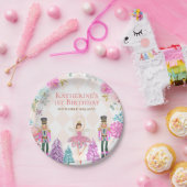 Winter Nutcracker Land der Süßigkeiten 1. Geburtst Pappteller (Party)