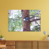 Winter-Nuthatch-StretchCanvas Print Leinwanddruck (Insitu (Wohnzimmer))