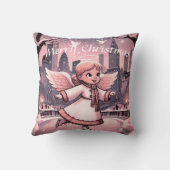 Winter NYC Angel Skaten Kissen (Rückseite)