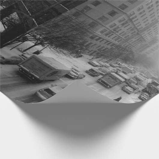Winter NYC Geschenkpapier (Ecke)