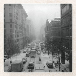Winter NYC Glasuntersetzer