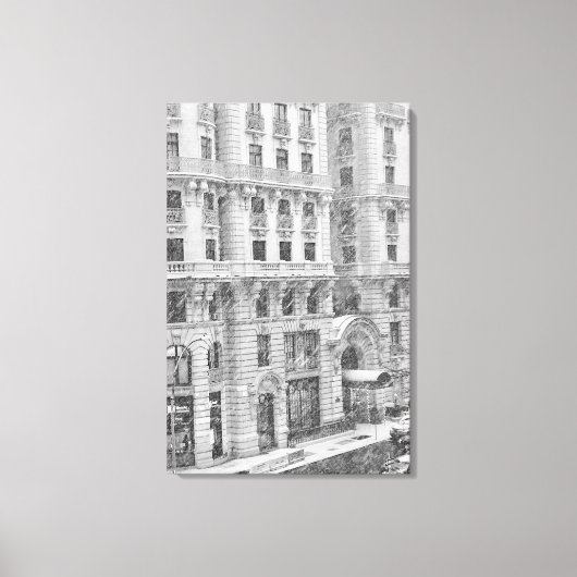 Winter-NYC-Upper-West-Side-Fotografie auf Leinwand (Vorderseite)