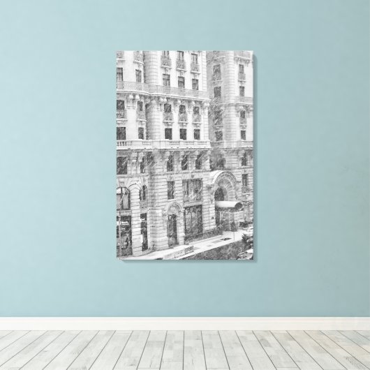 Winter NYC Upper West Side Photography on Canvas Leinwanddruck (Insitu (Holzboden))