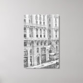 Winter NYC Upper West Side Photography on Canvas Leinwanddruck (Vorderseite)